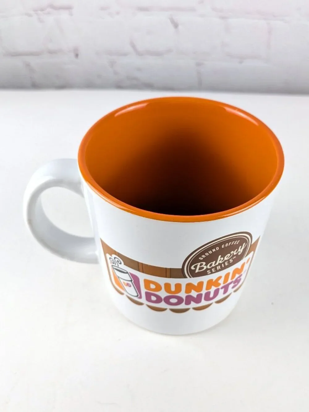 Dunkin Donuts Bakery Series White/Orange Coffee Mug